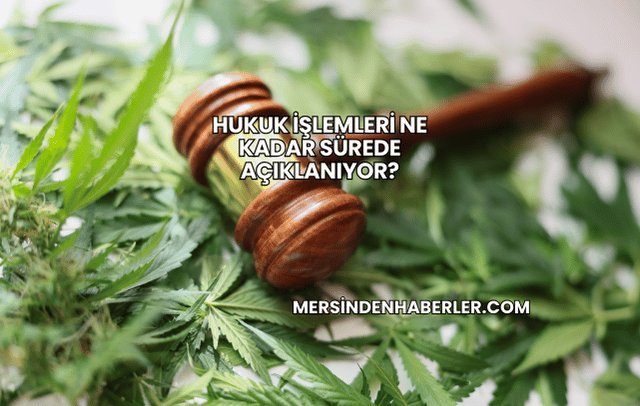 Hukuk İşlemleri Ne Kadar Sürede Açıklanıyor?